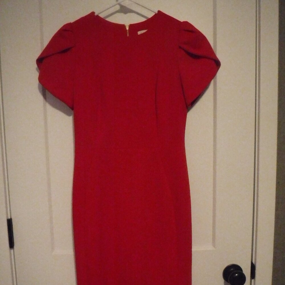 CALVIN KLEIN RED DRESS LIKE NEW SIZE 2
